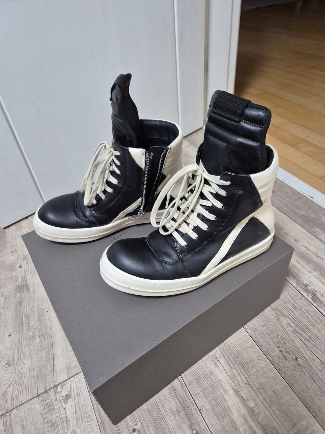 [43] 릭오웬스 지오바스켓 하이 블랙 밀크 상품이미지2