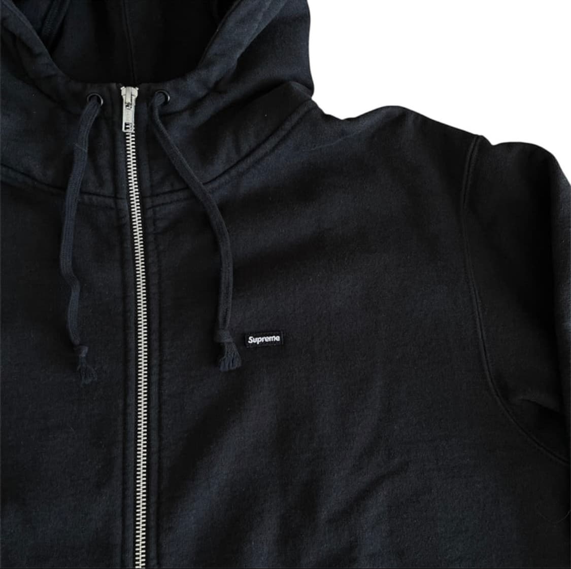 슈프림 스몰 박스 페이스마스크 집업 후드 블랙 상품이미지2