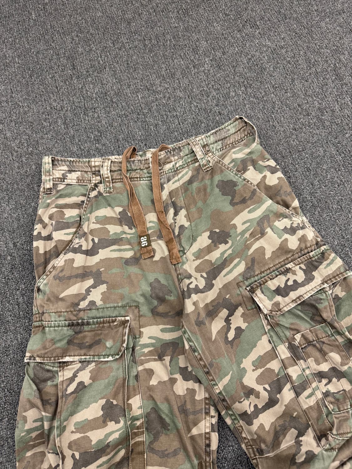OS)R.C.c 986 빈티지 카모플라쥬 멀티 포켓 카고팬츠 상품이미지3