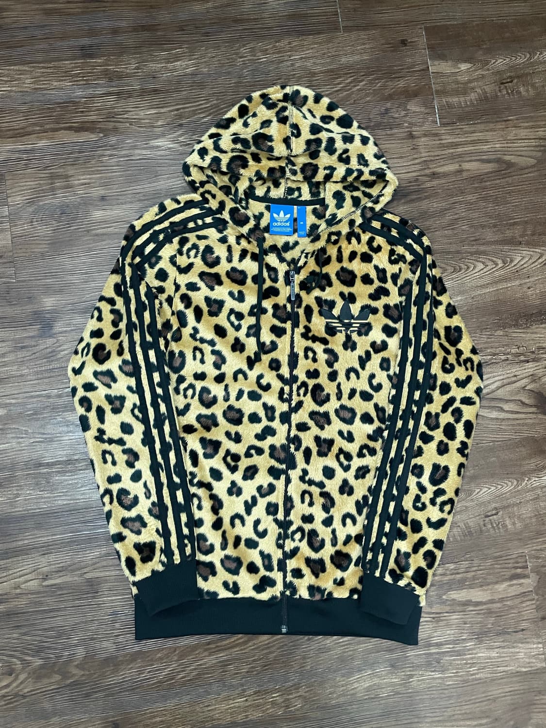 아디다스 레오파드 호피 후드집업 갸루 로리 펑크 락 퍼 상품이미지3