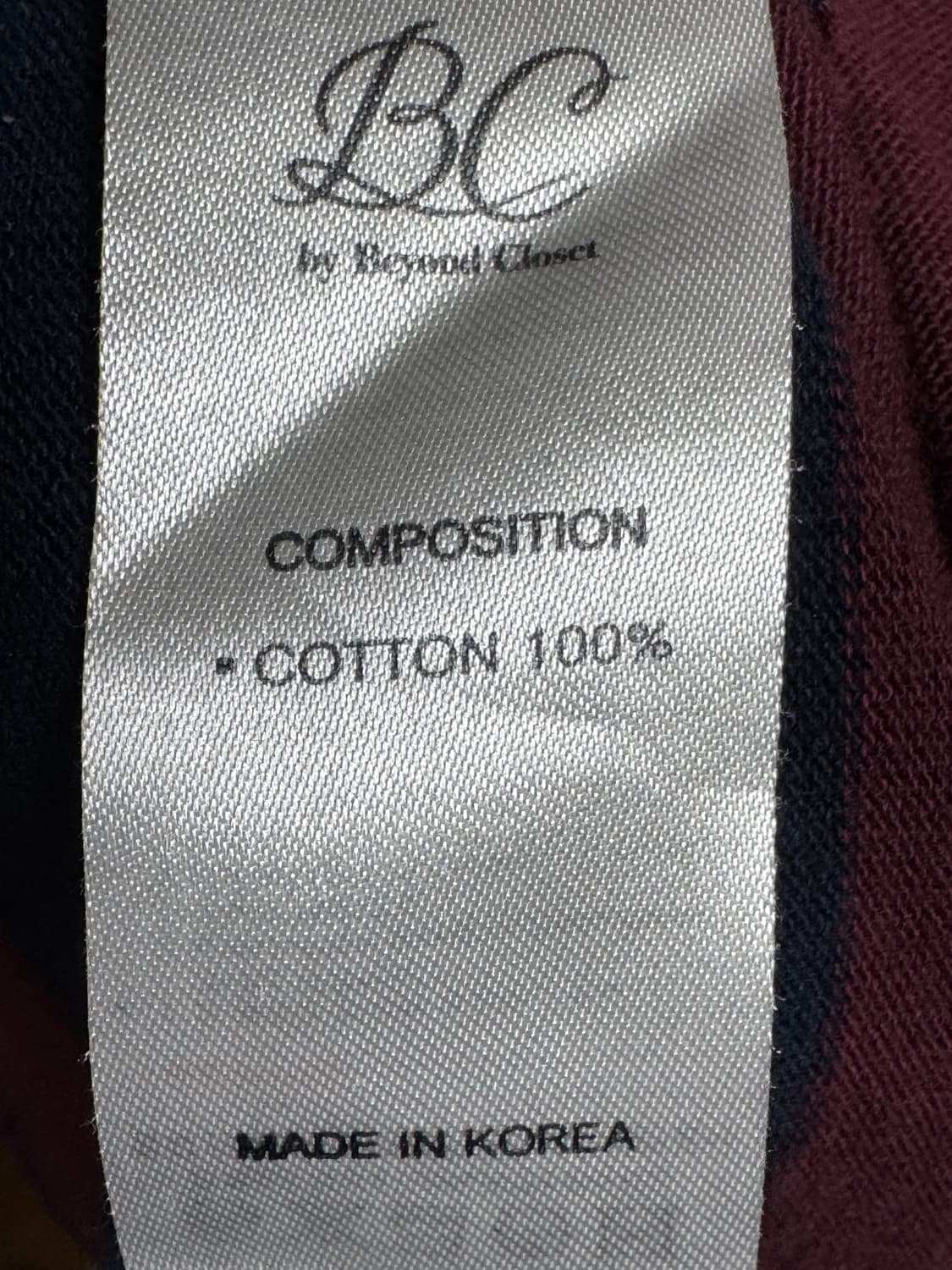 Beyond Closet 스트라이프 럭비티 M 상품이미지4