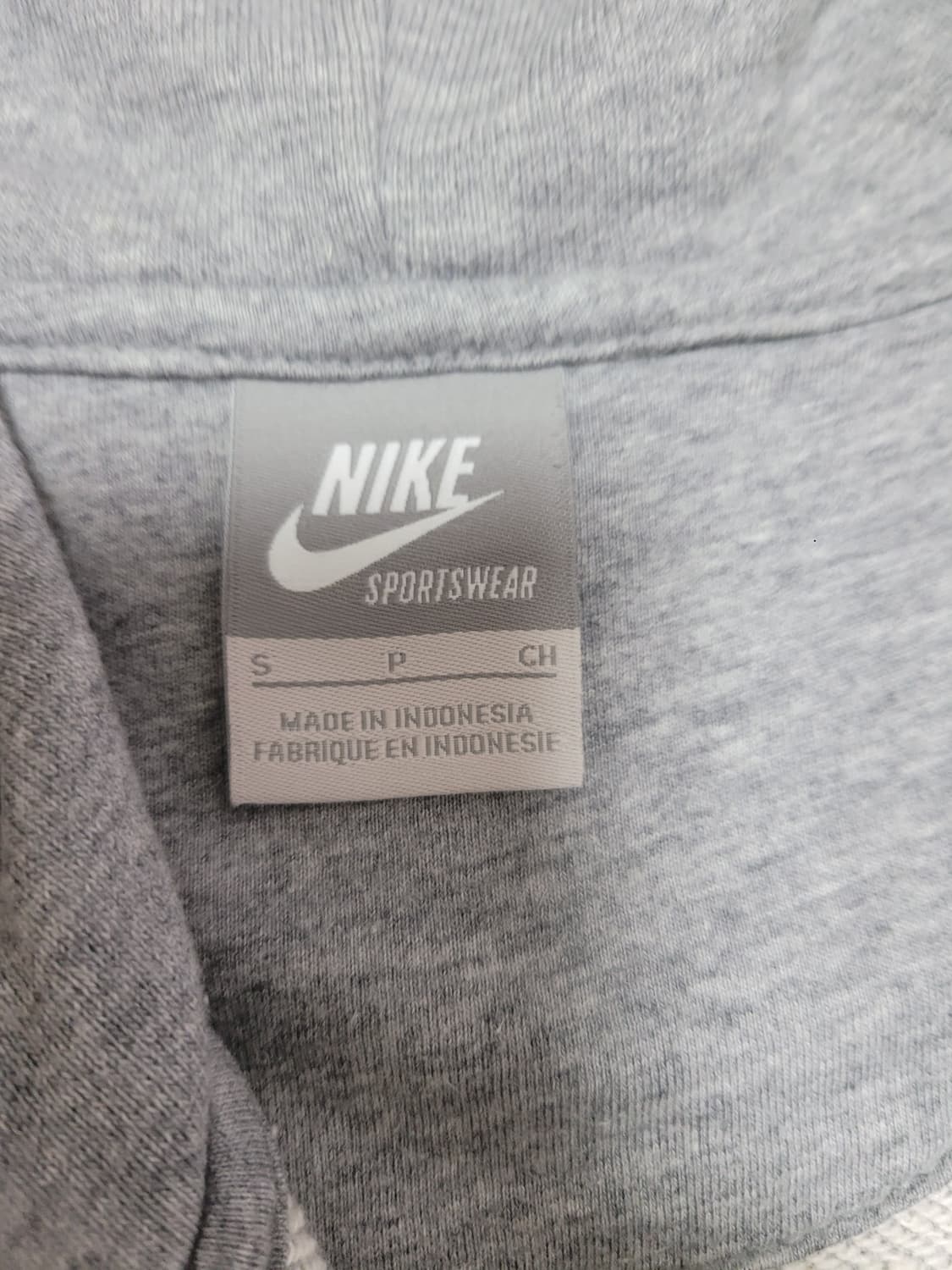 나이키 후드 풀집업 그레이 S 상품이미지5