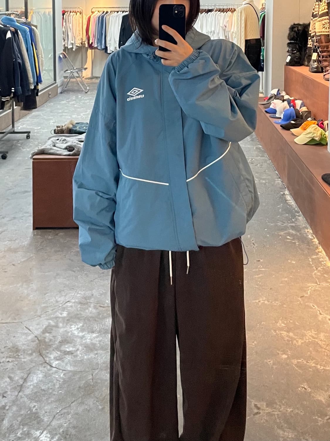 엄브로 후드 바람막이 자켓 H830 상품이미지1