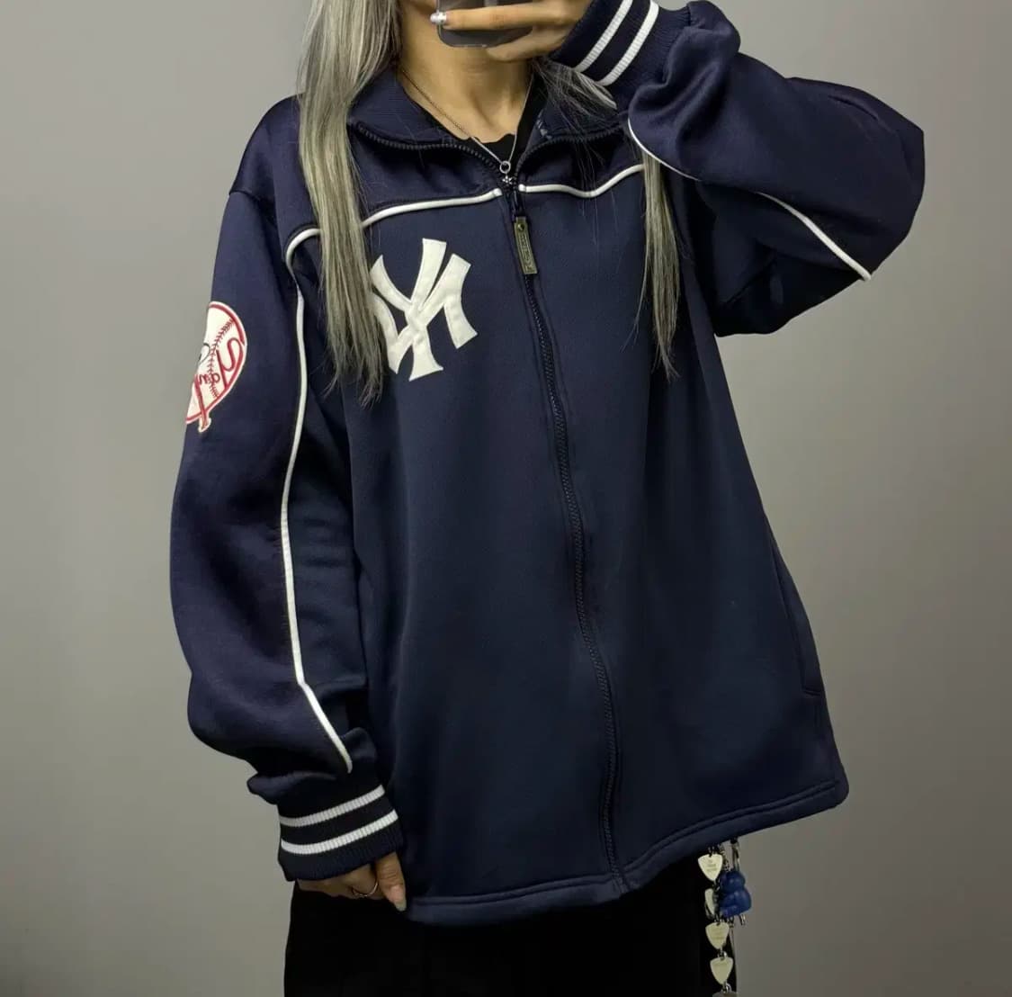 00s 마제스틱 뉴욕 양키스 양키즈 트랙 자켓 져지 상품이미지1