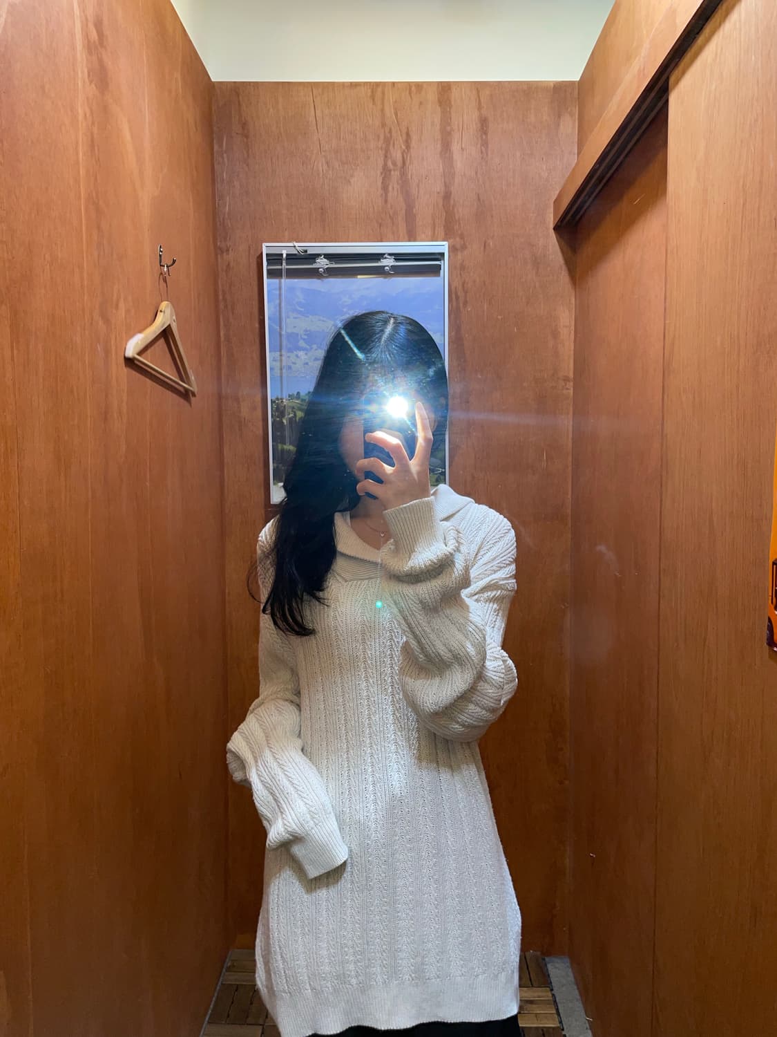 (L) CHAPS 챕스 카라 니트 상품이미지1