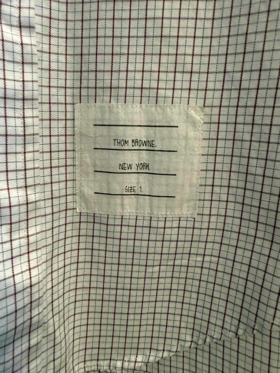 톰 브라운 체크 버튼다운 셔츠 화이트 1(S) 상품이미지5