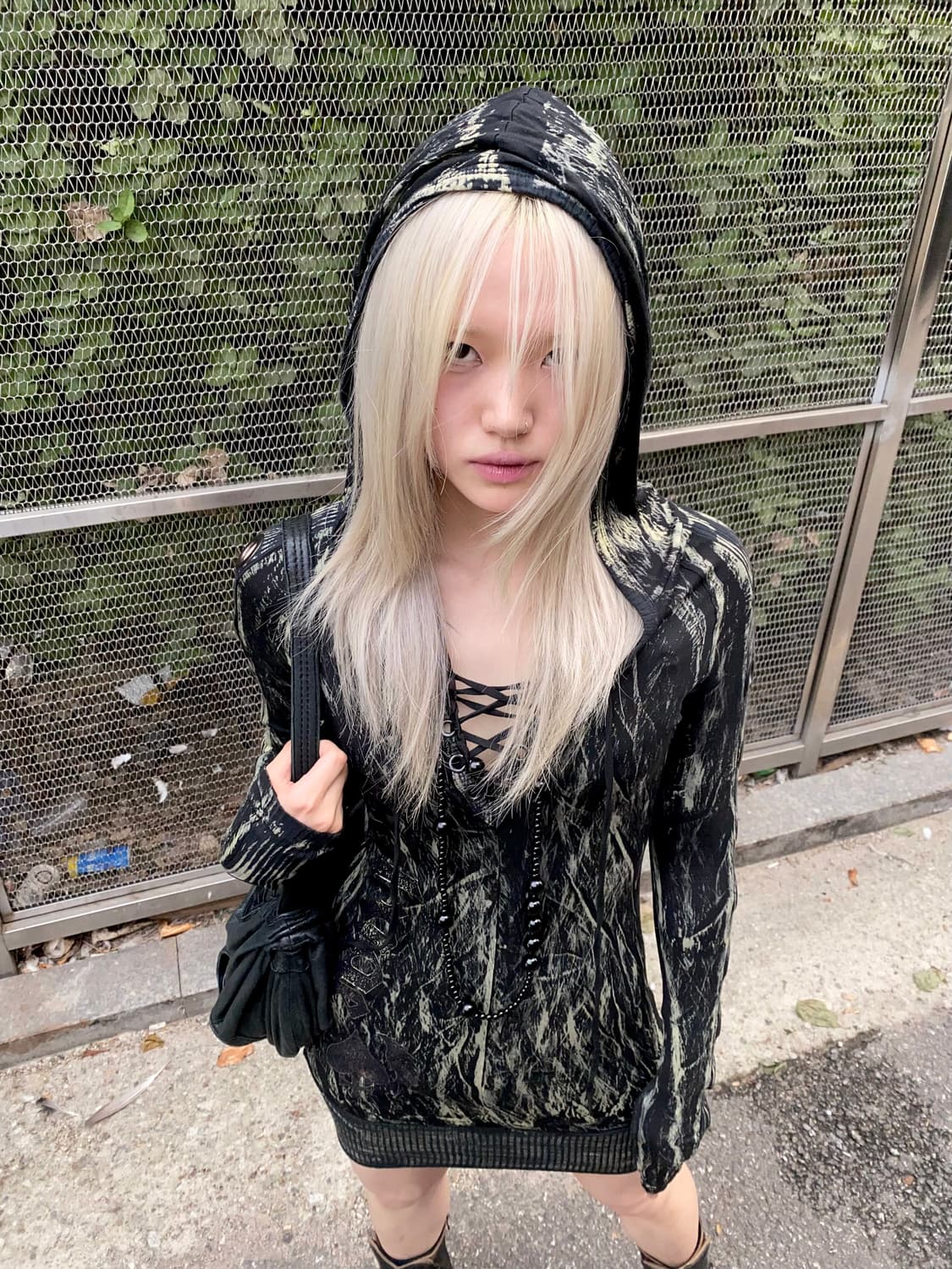 Dusty hood one-piece 상품이미지1
