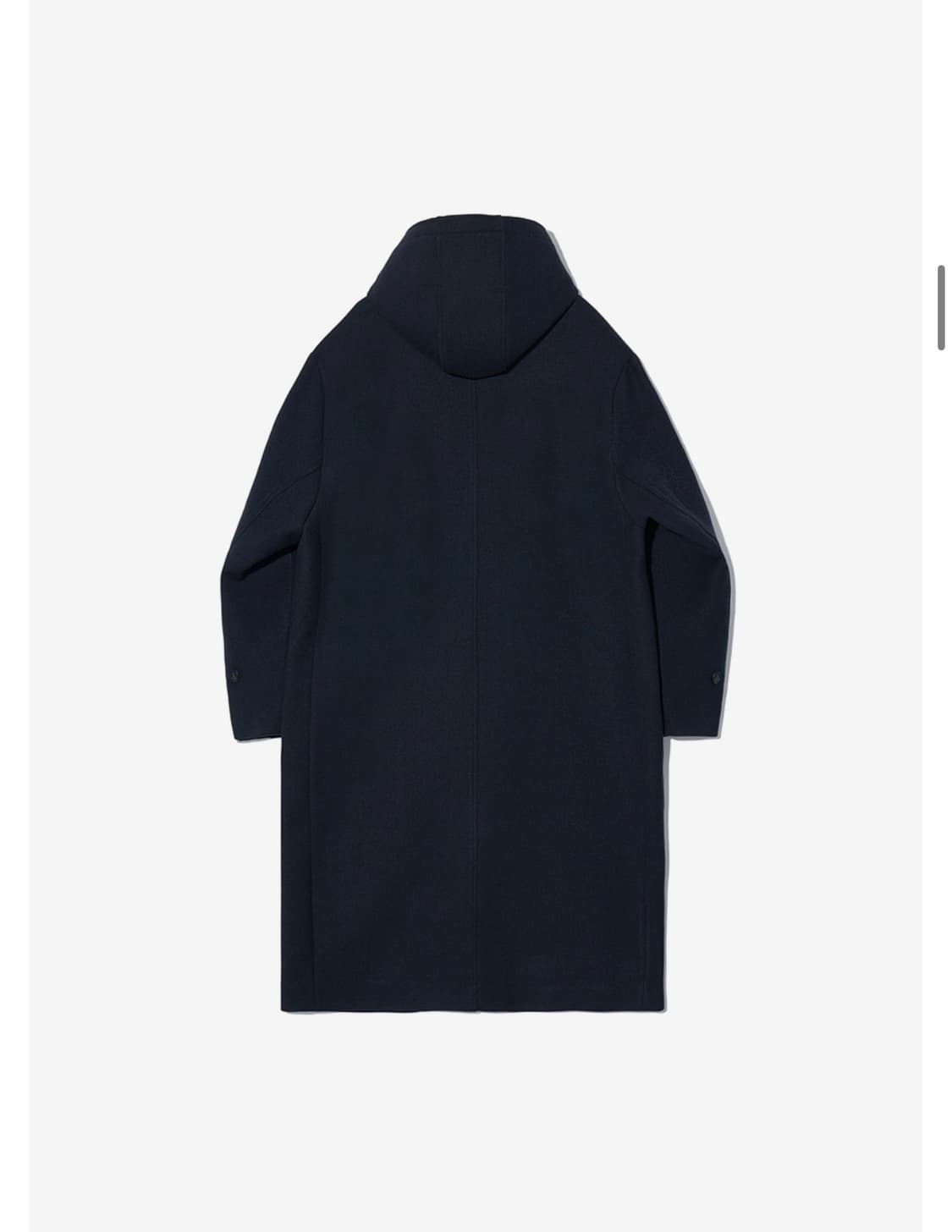 파르티멘토 오버사이즈 멜톤 콘보이 더플 코트 네이비 상품이미지2