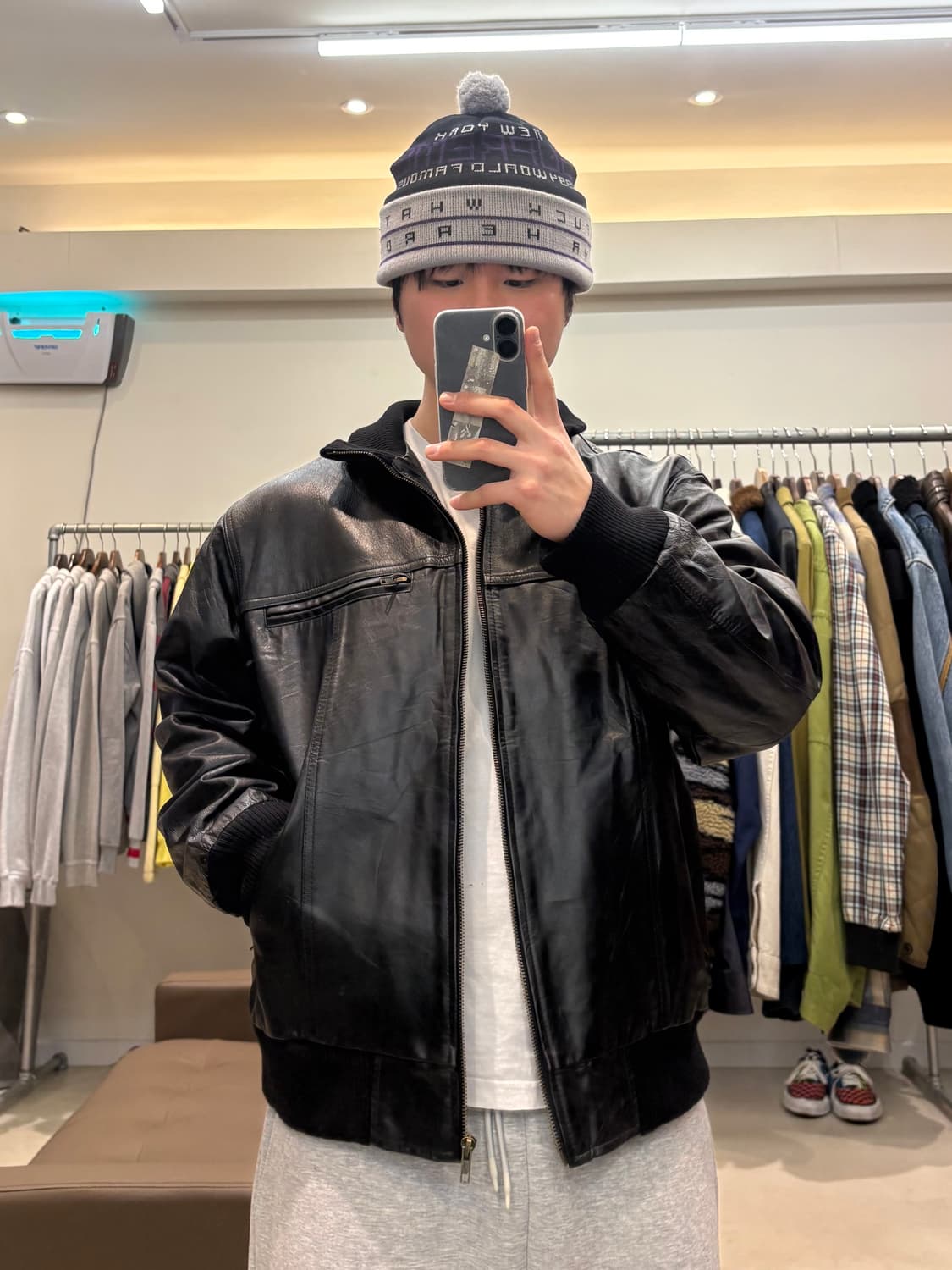 피에루치 Pierucci 램스킨 봄버 자켓 상품이미지9