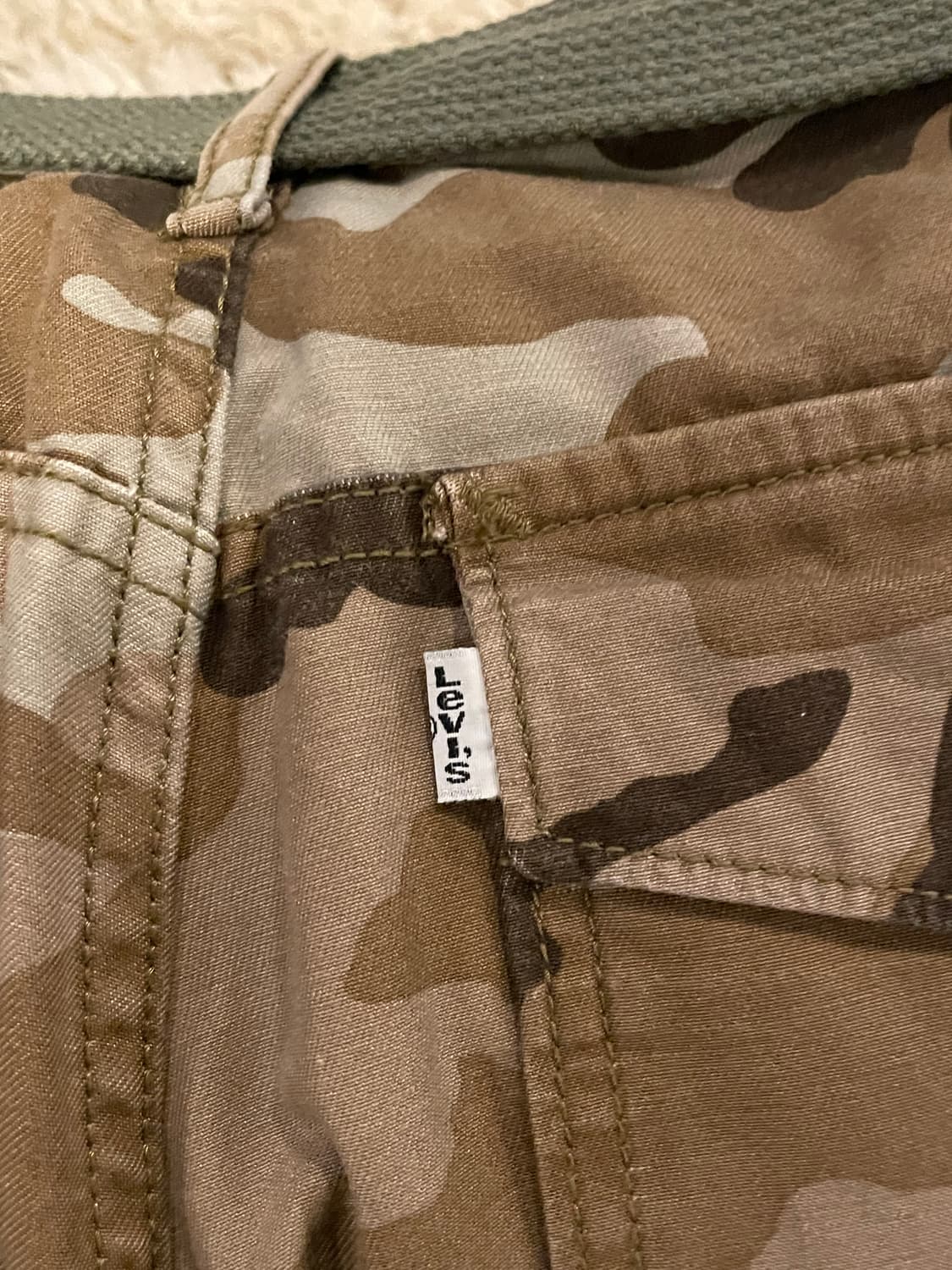 리바이스 커리어 카코 반바지 화이트탭 상품이미지4