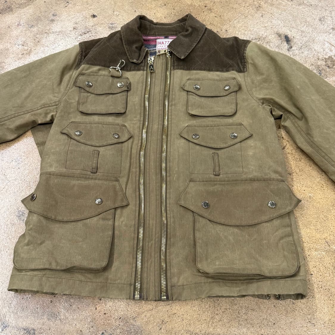 [정품/M] 헤지스 카키 야상 점퍼 b15 상품이미지3