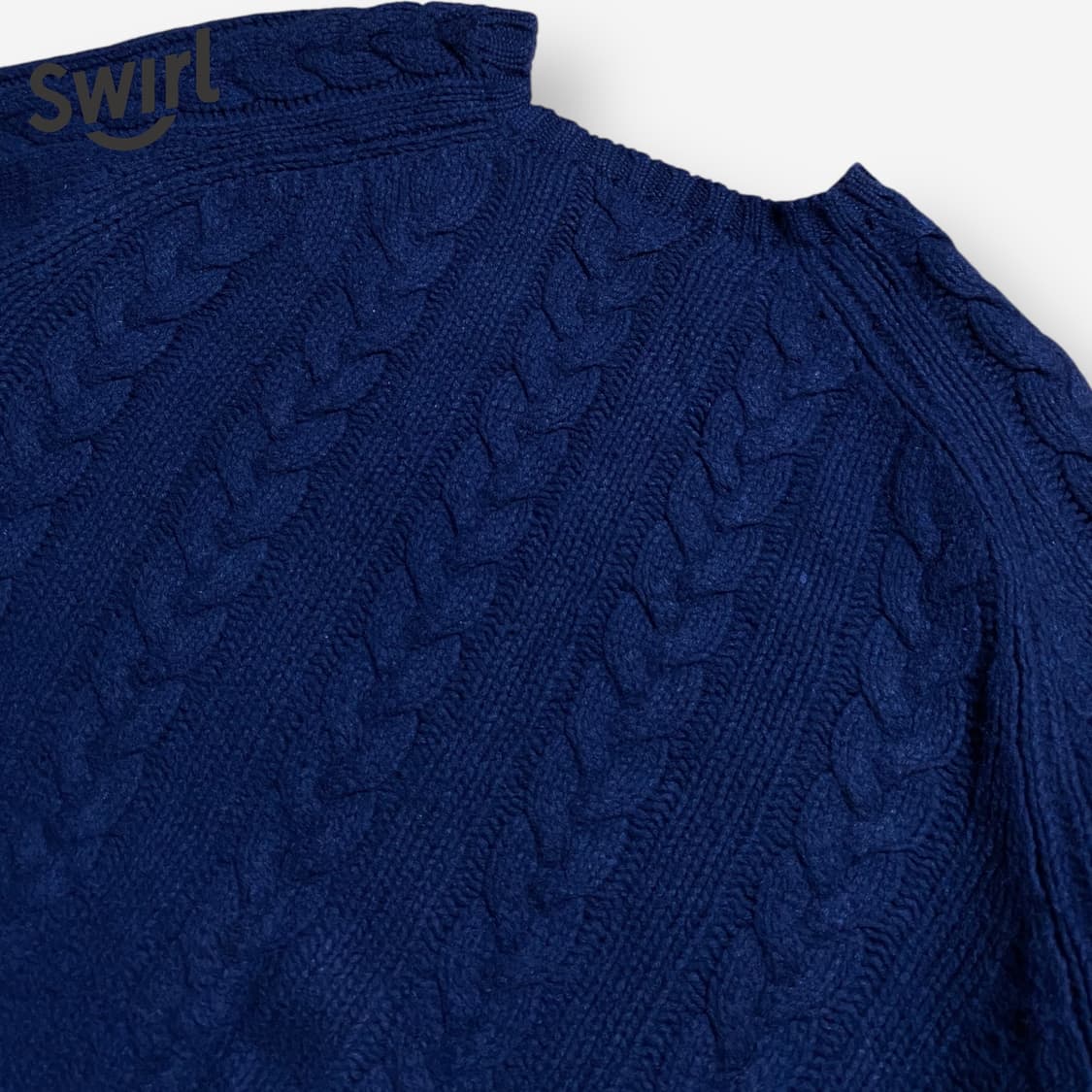 🌊90s Polo wool cable knit 상품이미지4