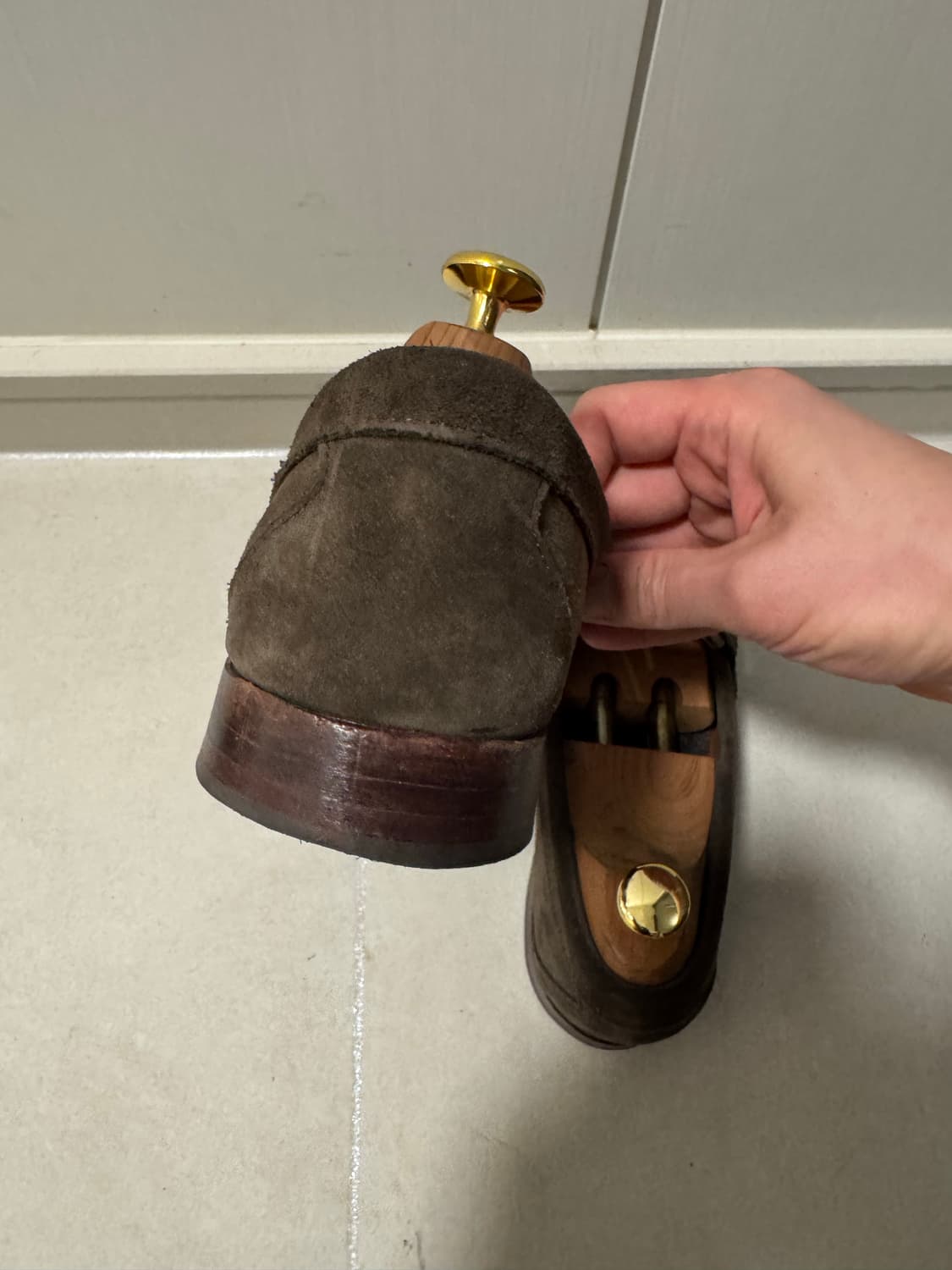 Allen Edmonds 엘렌에드몬즈 스웨이드 로퍼 us9.5 판매합니다 상품이미지5