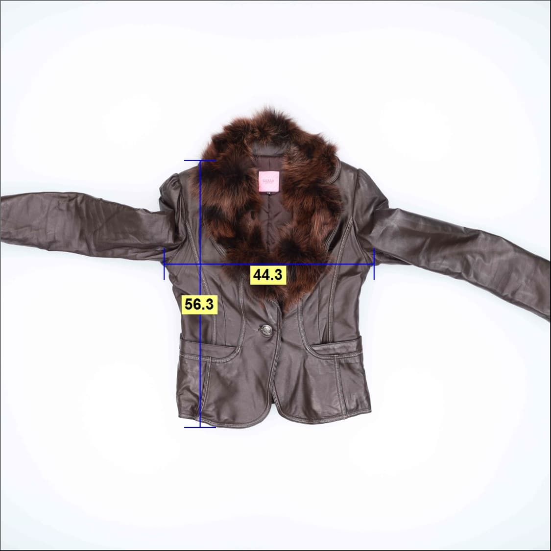 66 사라 양가죽여우털 레더자켓 0311H1 상품이미지6