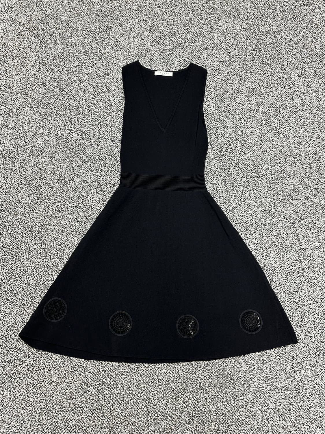 여성 산드로 플레어 패턴 원피스 상품이미지1