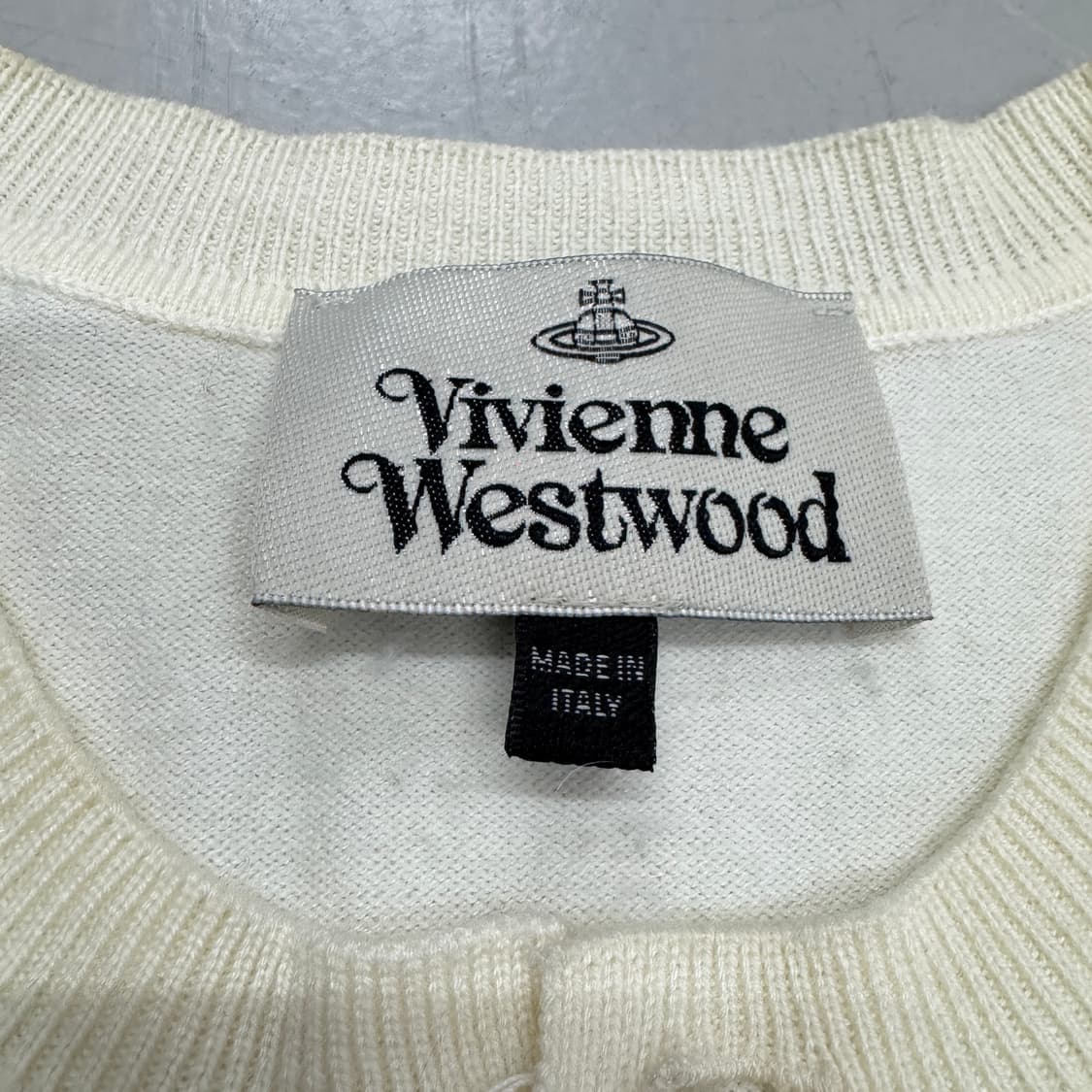 비비안웨스트우드 제팬 아이보리 니트 가디건 상품이미지5
