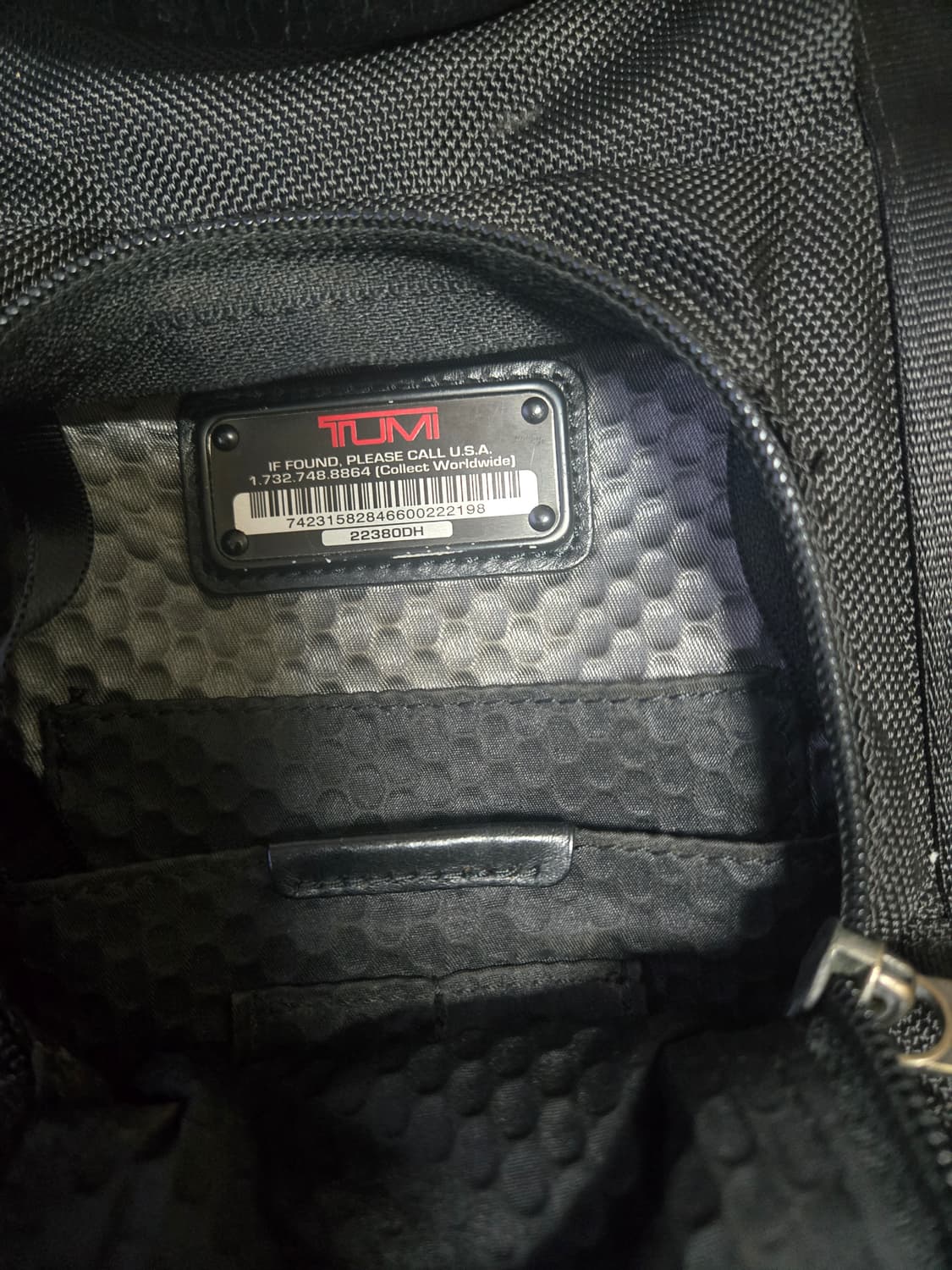 TUMI 투미 블랙 백팩 가방 팝니다 상품이미지6