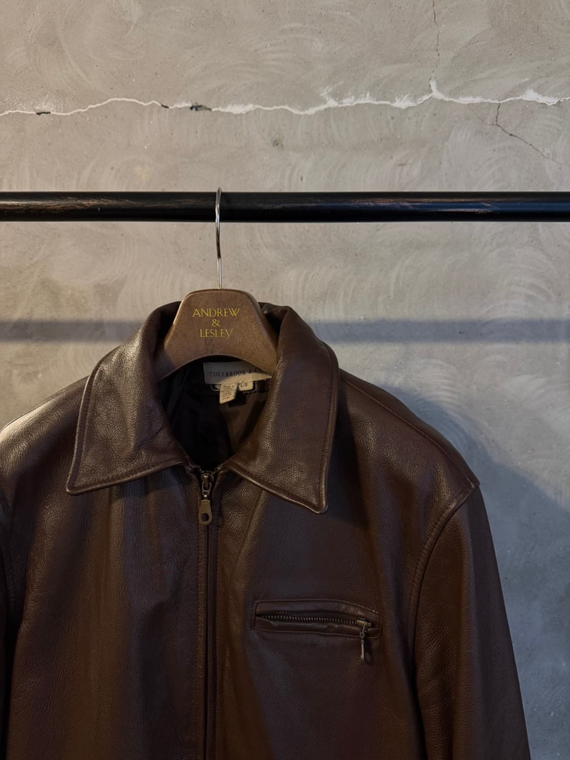 COLEBROOK&CO 그레인레더 싱글라이더 자켓 남성100 상품이미지2