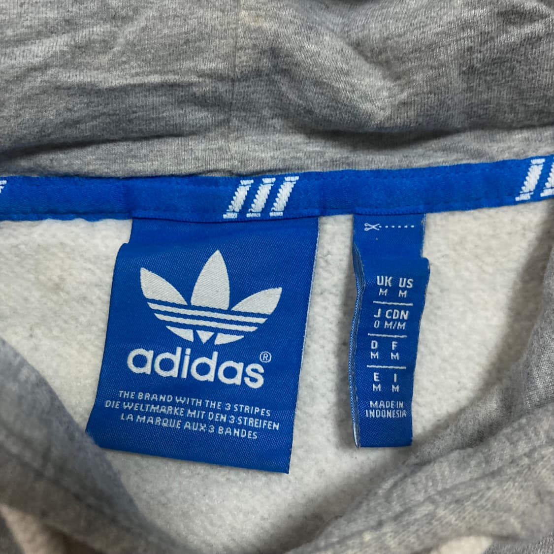 아디다스 오리지날 스펠아웃 로고 그레이 후드티 상품이미지3