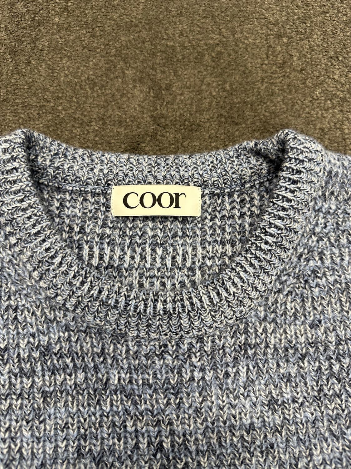 coor 트위드 크루넥 니트 M 상품이미지2