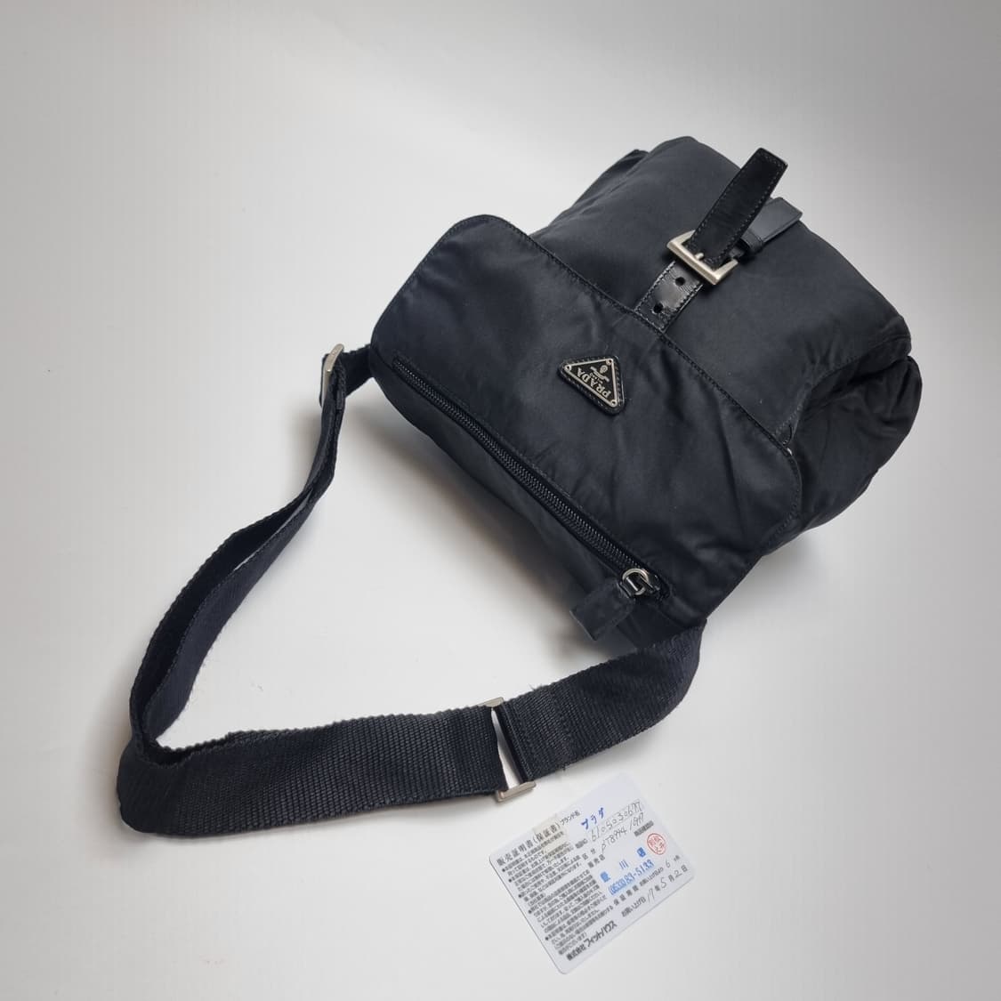 프라다 나일론 메신저백 크로스백 남녀공용 (상급, 개런티카드, 주우재백) 상품이미지5