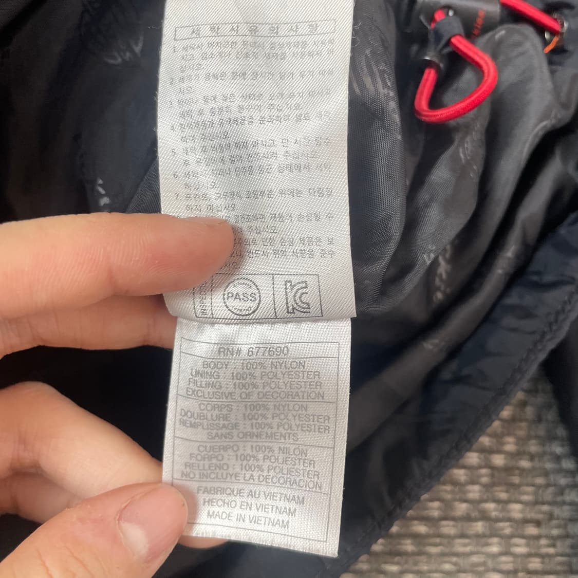 디키즈 베이직 USA 레드 로고 경량 패딩 M 상품이미지7