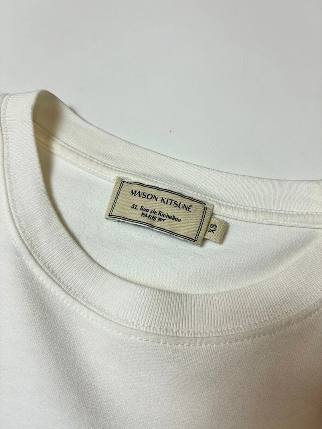 메종키츠네 더블 폭스헤드 패치 반팔 티셔츠 PN8632 상품이미지5