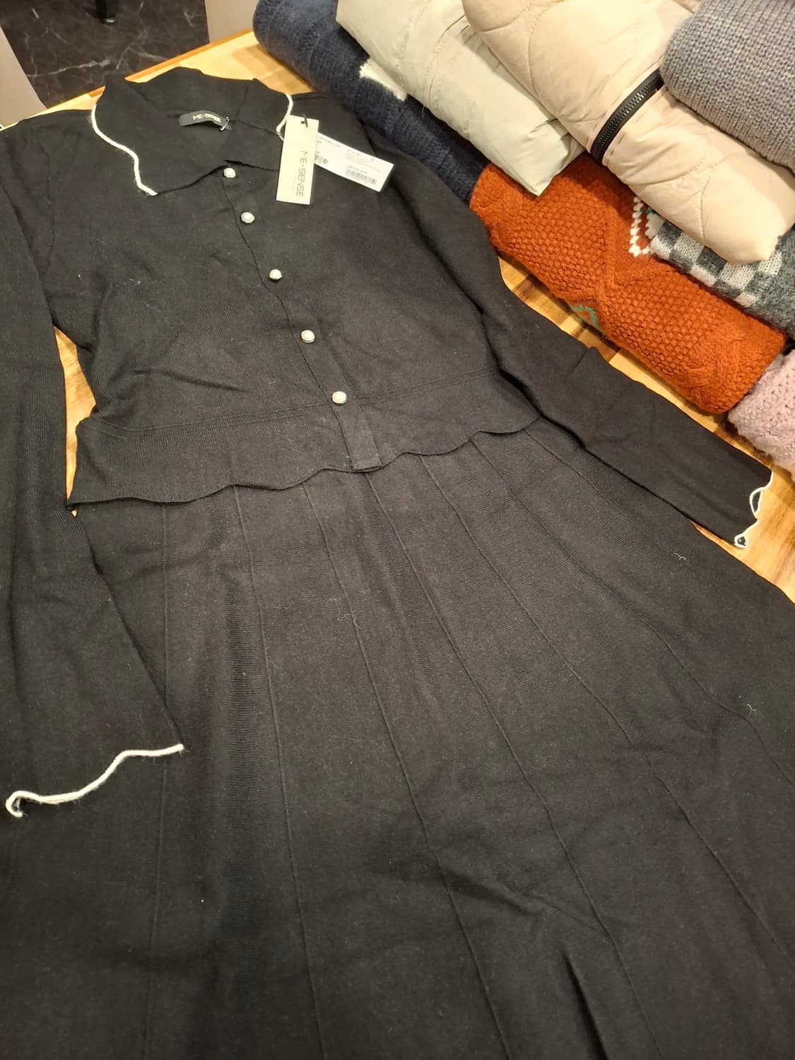 (마지막특가) 미센스 니트 원피스 새상품 상품이미지4