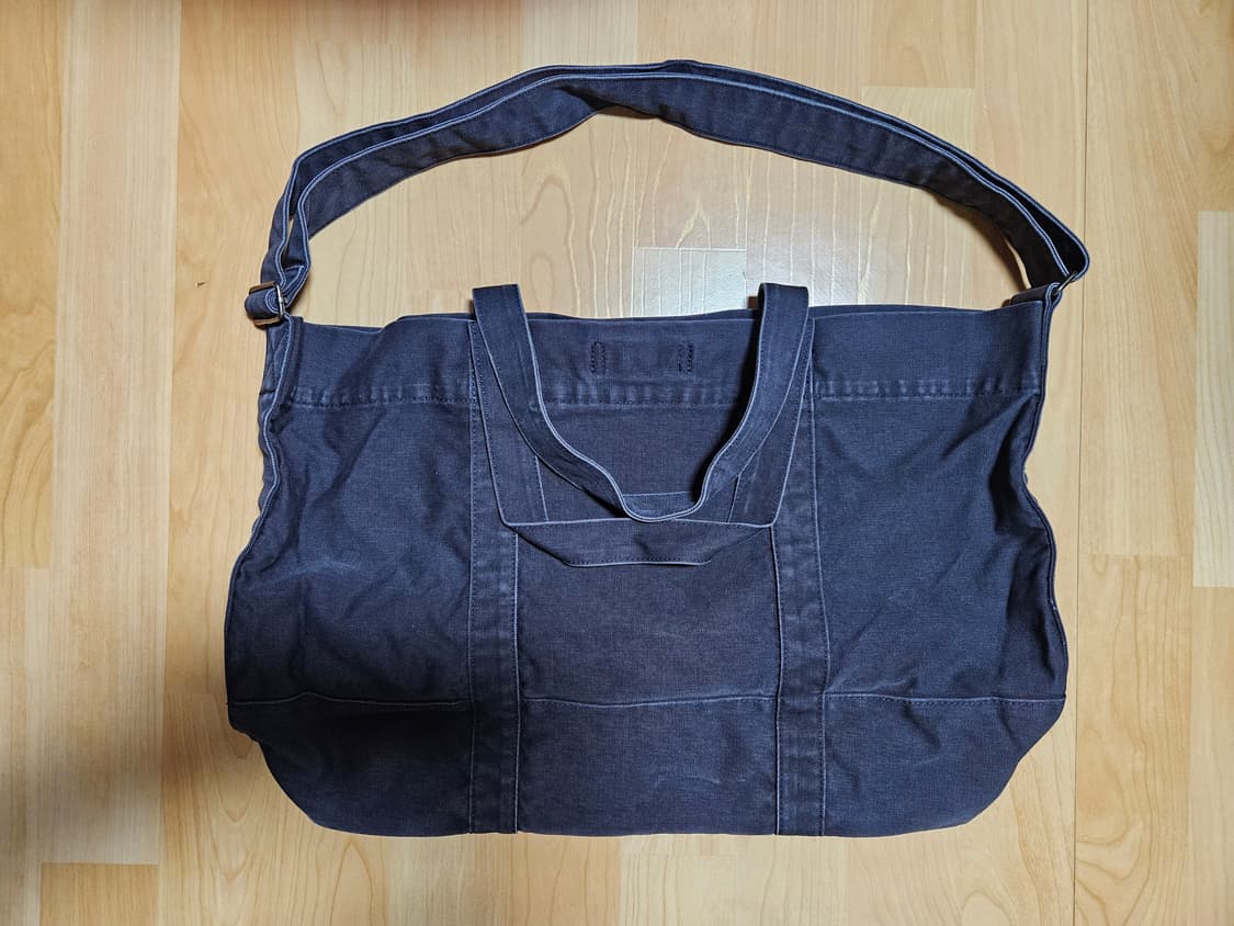 유니온블루 밀리터리 토트백 워시드 네이비 상품이미지3