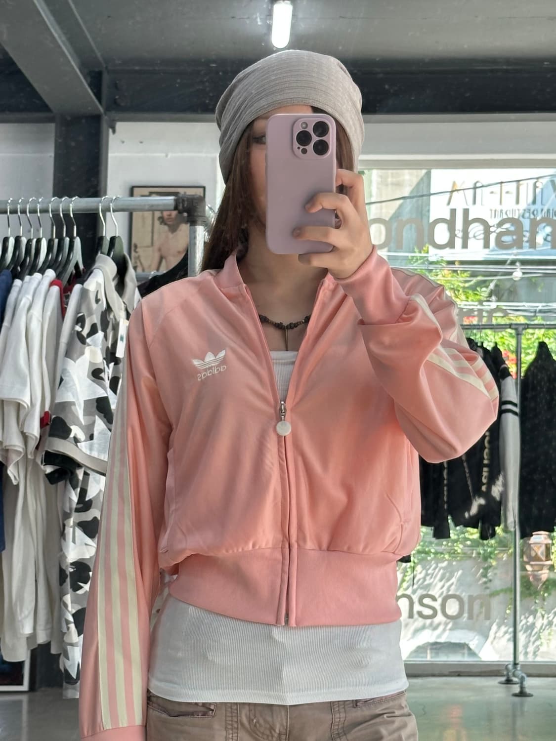 아디다스 파이어버드 블루종 딸기우유 핑크 져지 상품이미지3