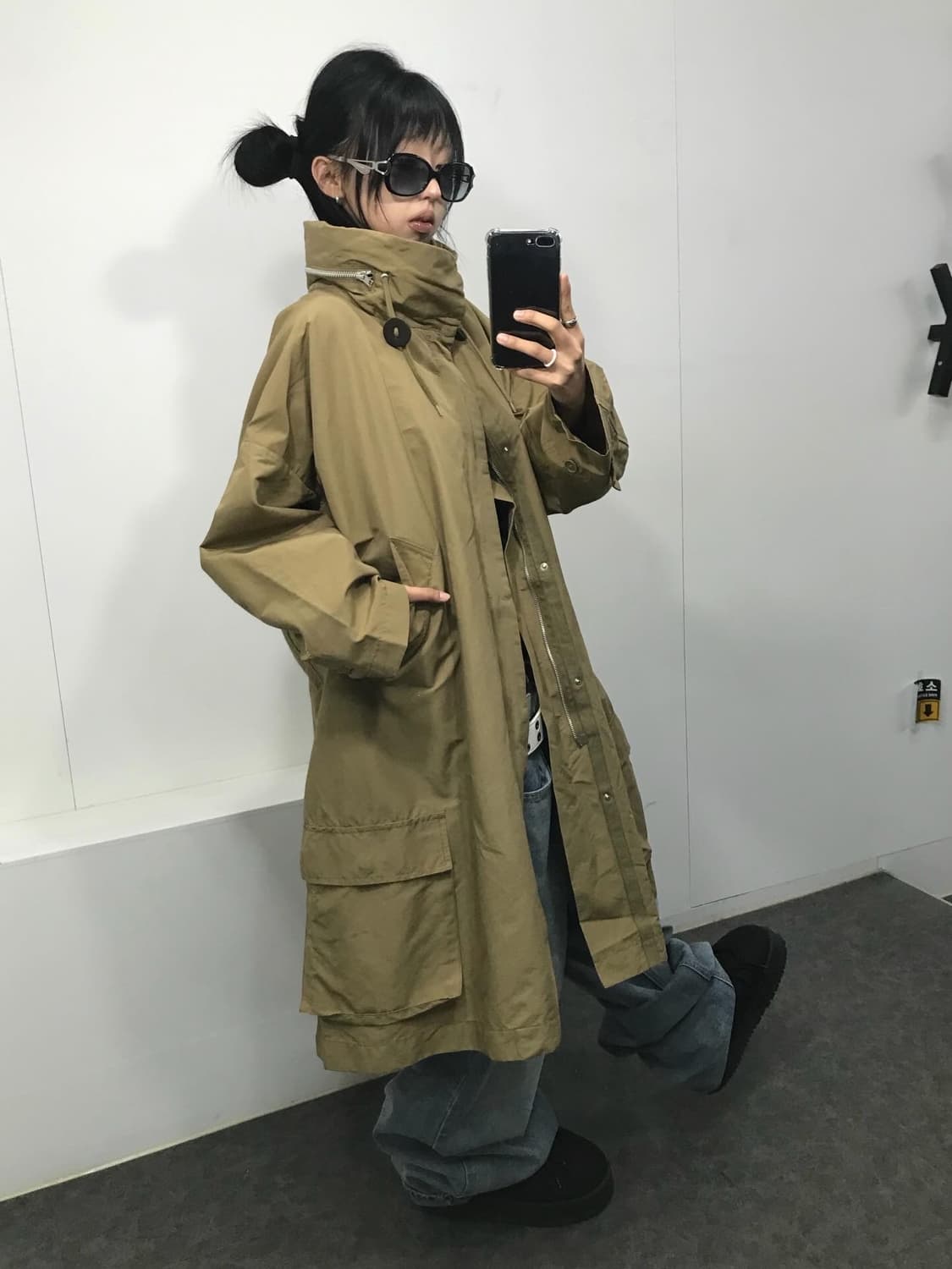 Zucca Military High-Neck Two-way Jacke 상품이미지5