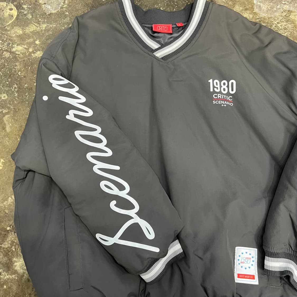 L) 크리틱 아노락 브이넥 방풍 누빔패딩자켓 상품이미지4