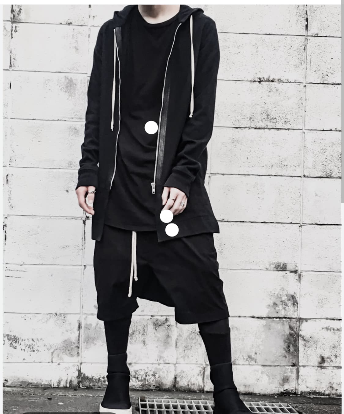 릭오웬스 롱후디 상품이미지1