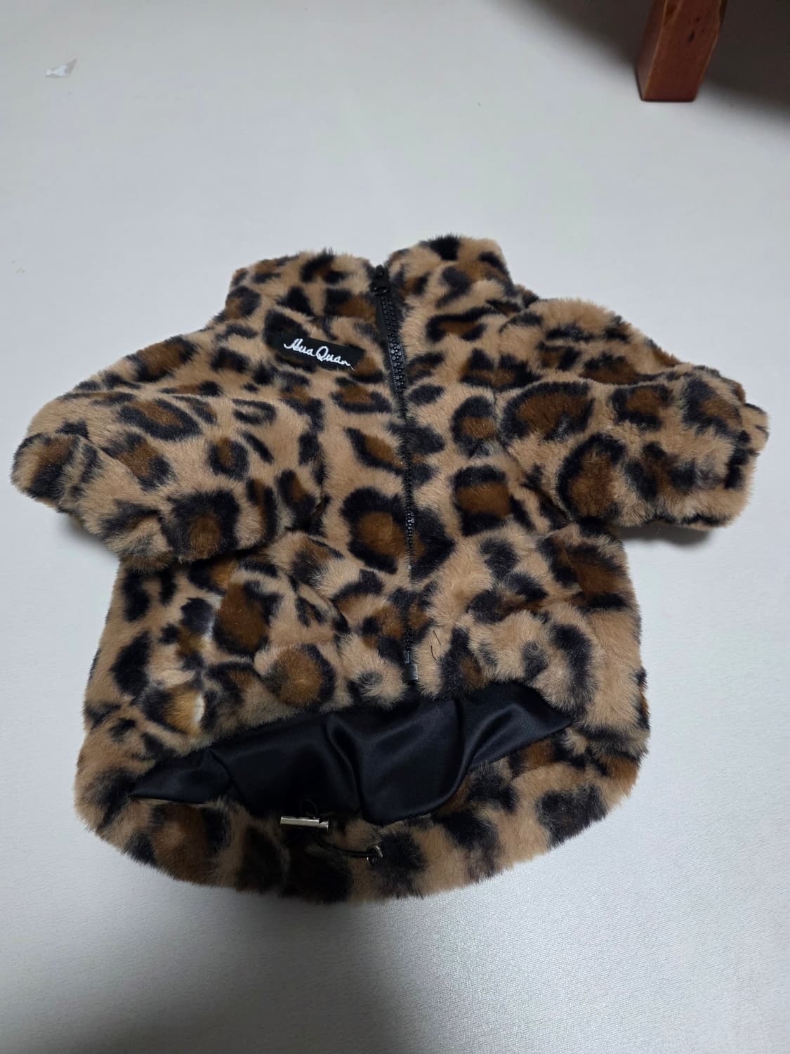 강아지 호피 퍼 자켓 상품이미지3