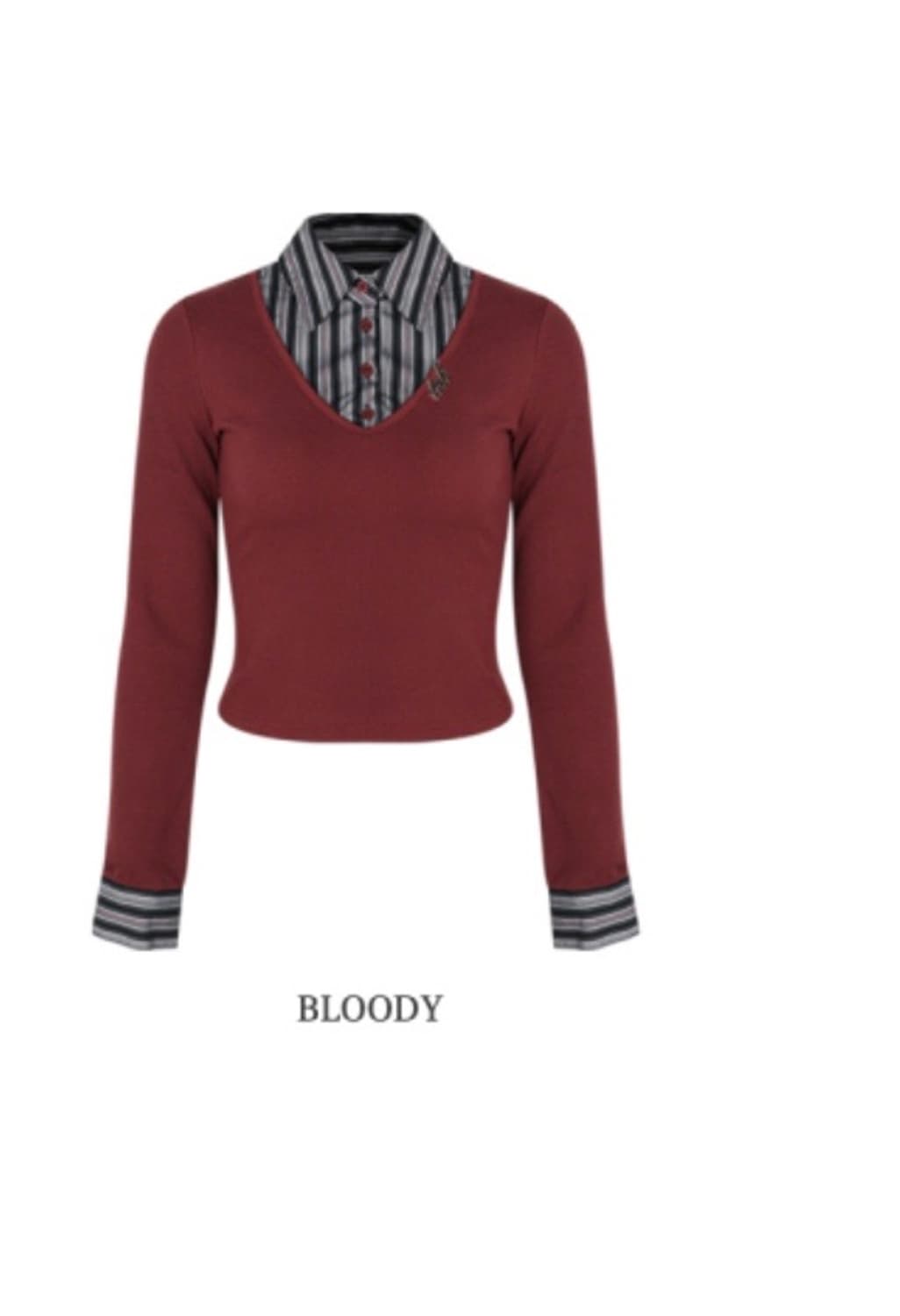 Toh 코니탑 긱시크 (버건디) 상품이미지3