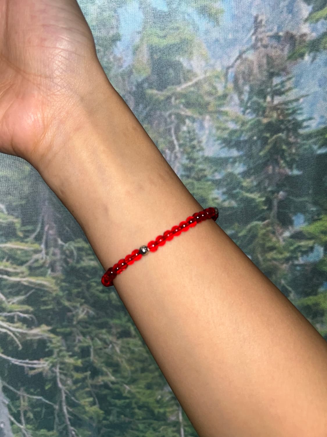 빈티지 비즈 레드 팔찌 / red bracelet 상품이미지1