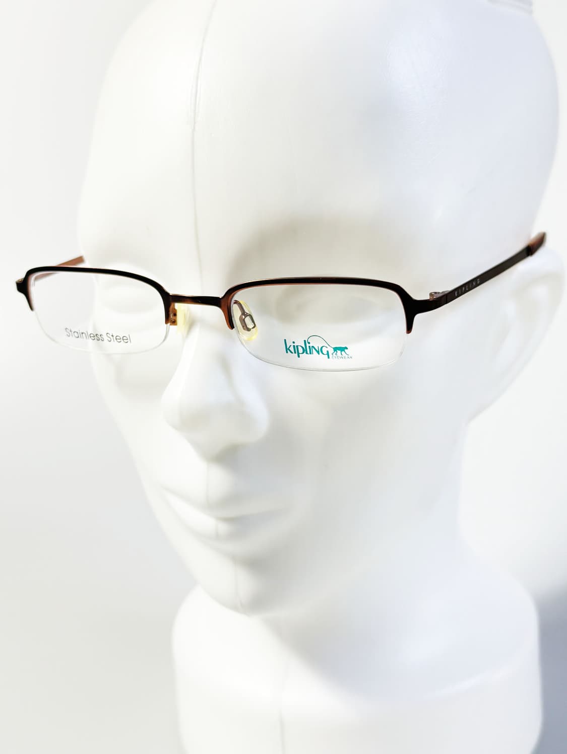 KIPLING 반무테 스퀘어 메탈 프레임 빈티지 안경 상품이미지8