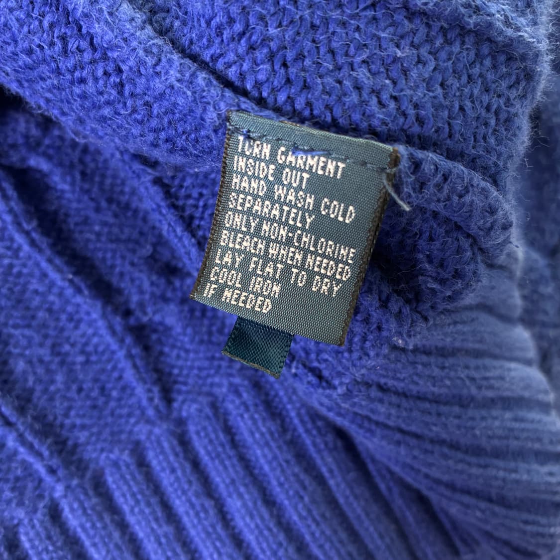 Polo 폴로 랄프로렌 딥블루 케이블 라운드 니트 상품이미지5