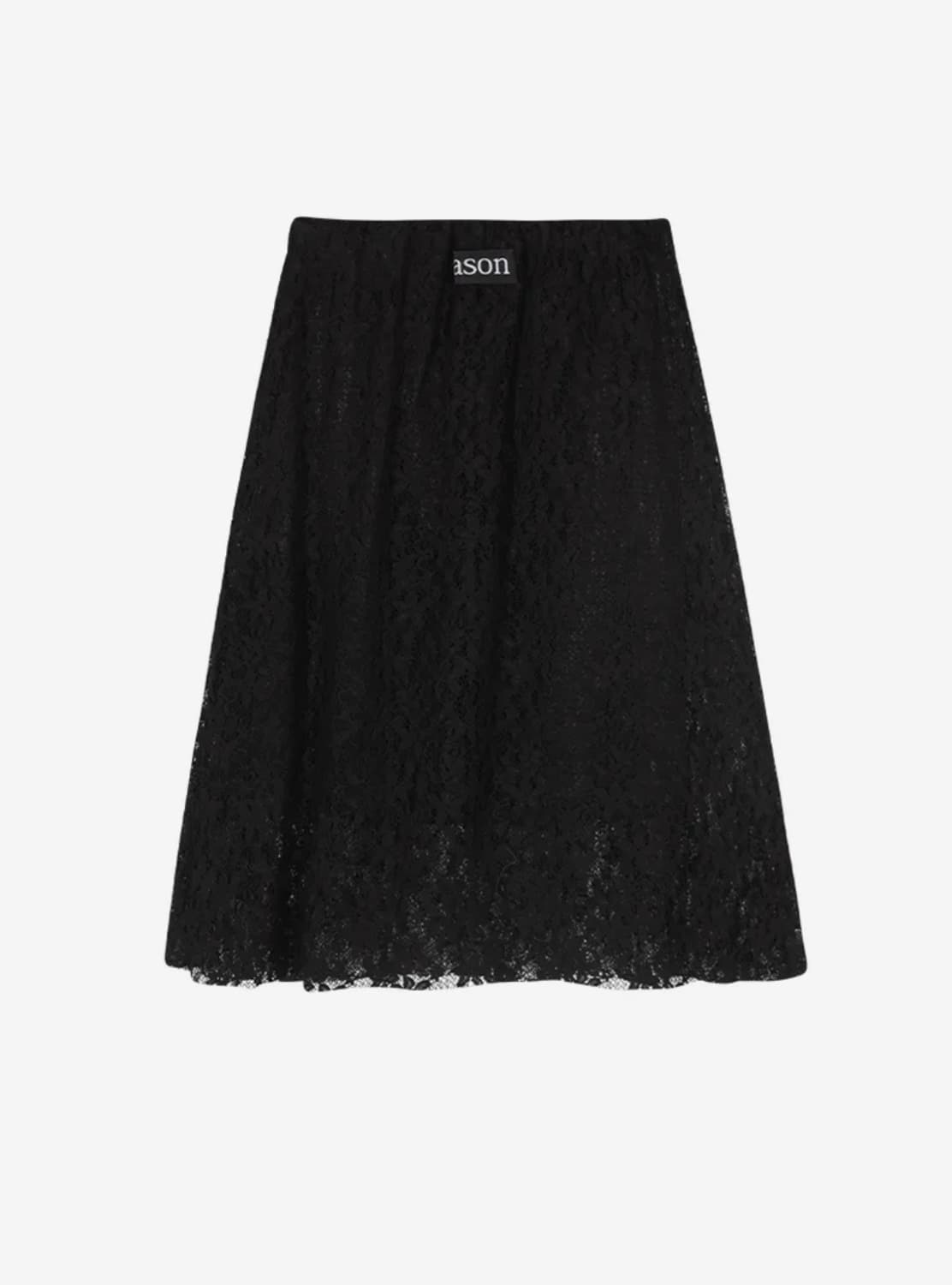 택ㅇ) 애즈온 코리 레이스 미디 스커트 상품이미지2