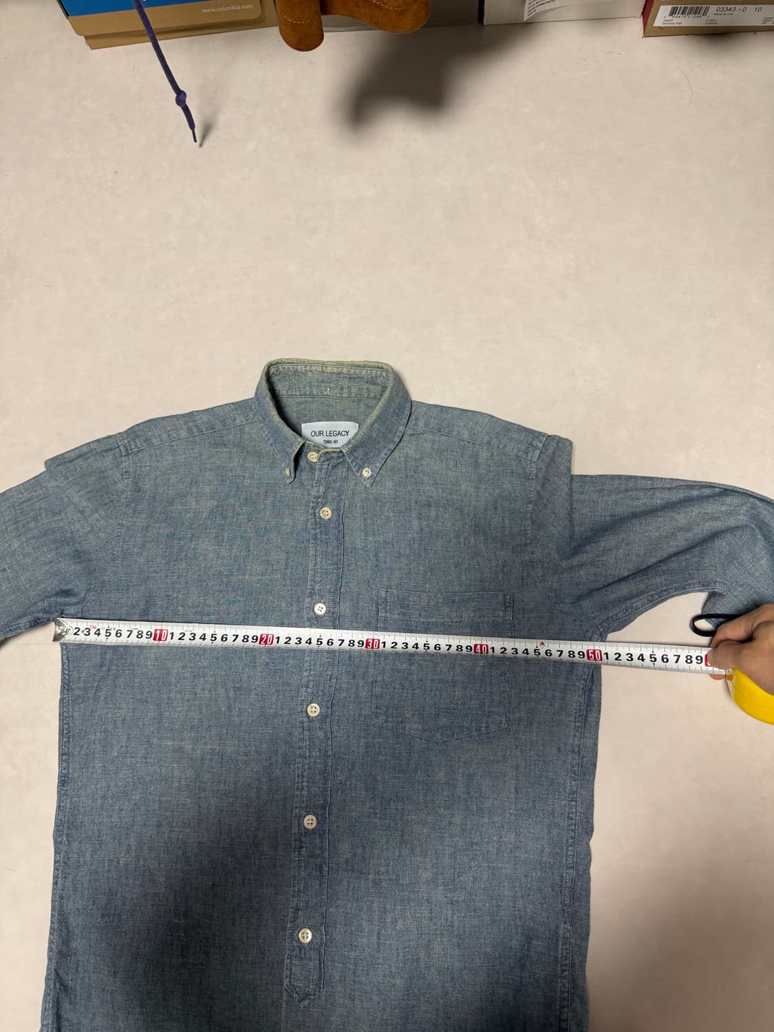 OUR LEGACY 아워레가시 햄프 코튼 셔츠 xs 44 상품이미지3