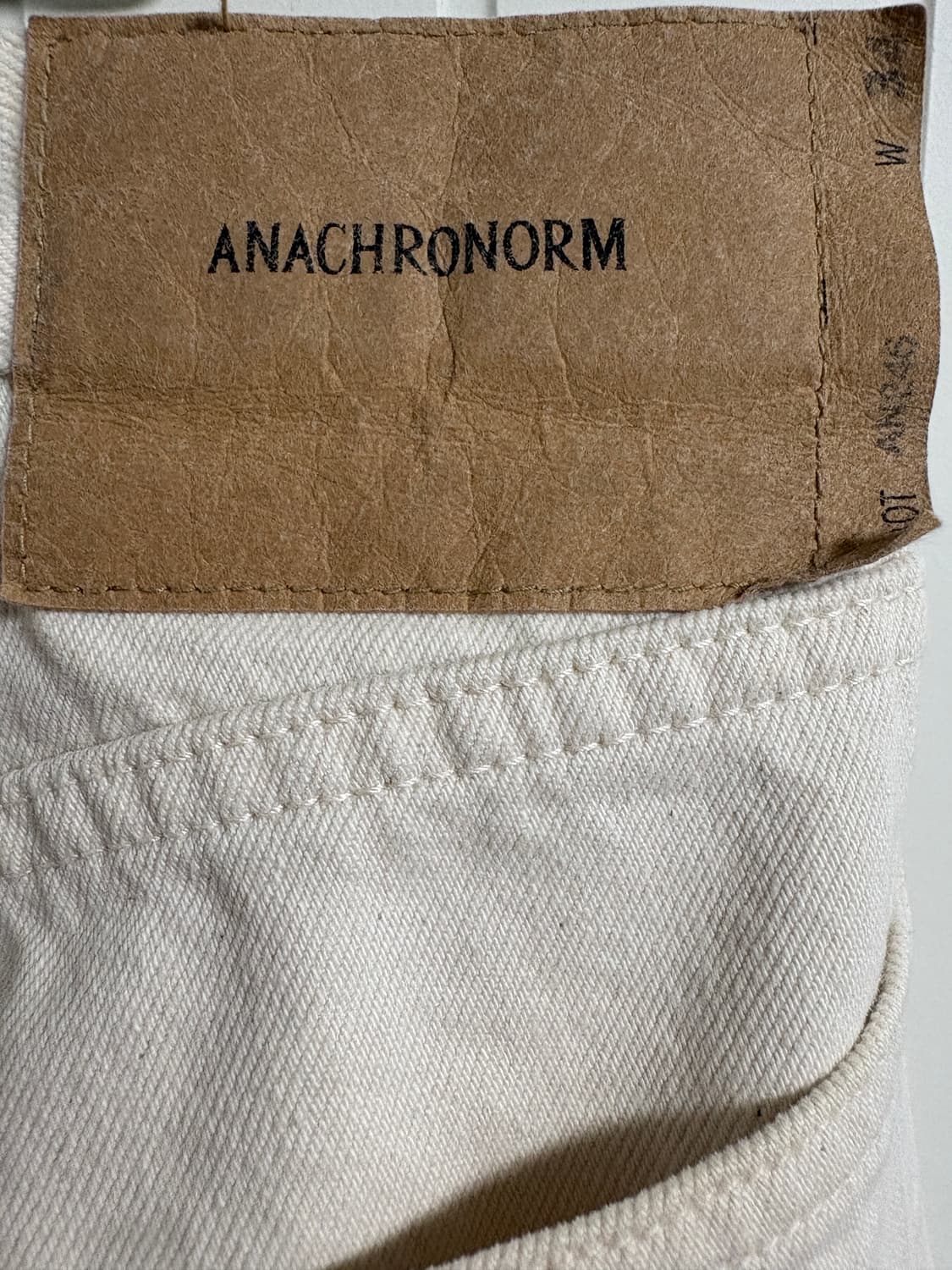 [34]  아나크로놈 80S 5P 와이드데님팬츠 상품이미지4