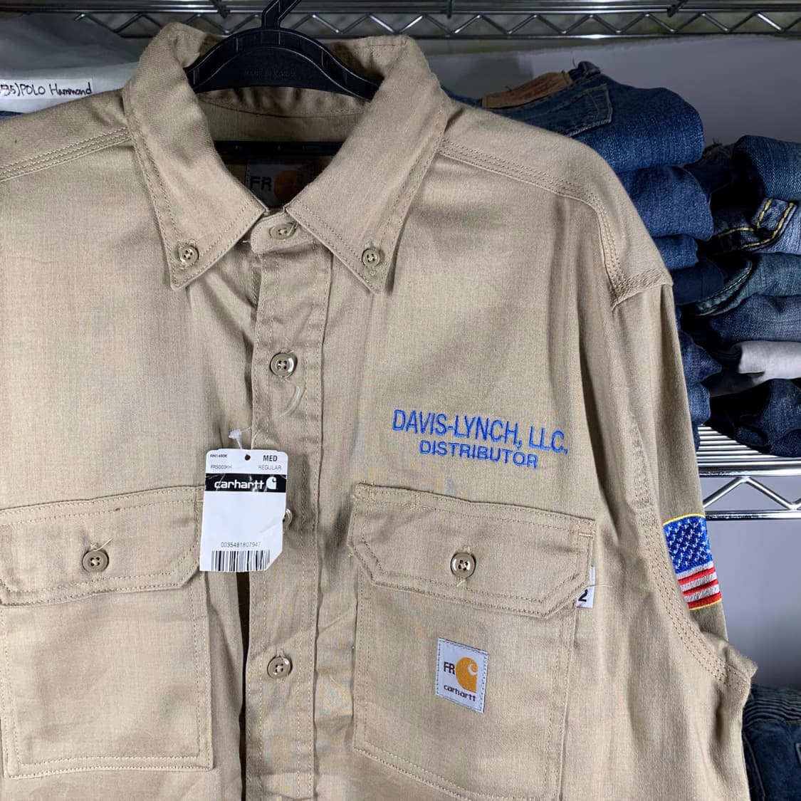 [M/새상품] 칼하트 FR 패치드 워크셔츠 상품이미지1