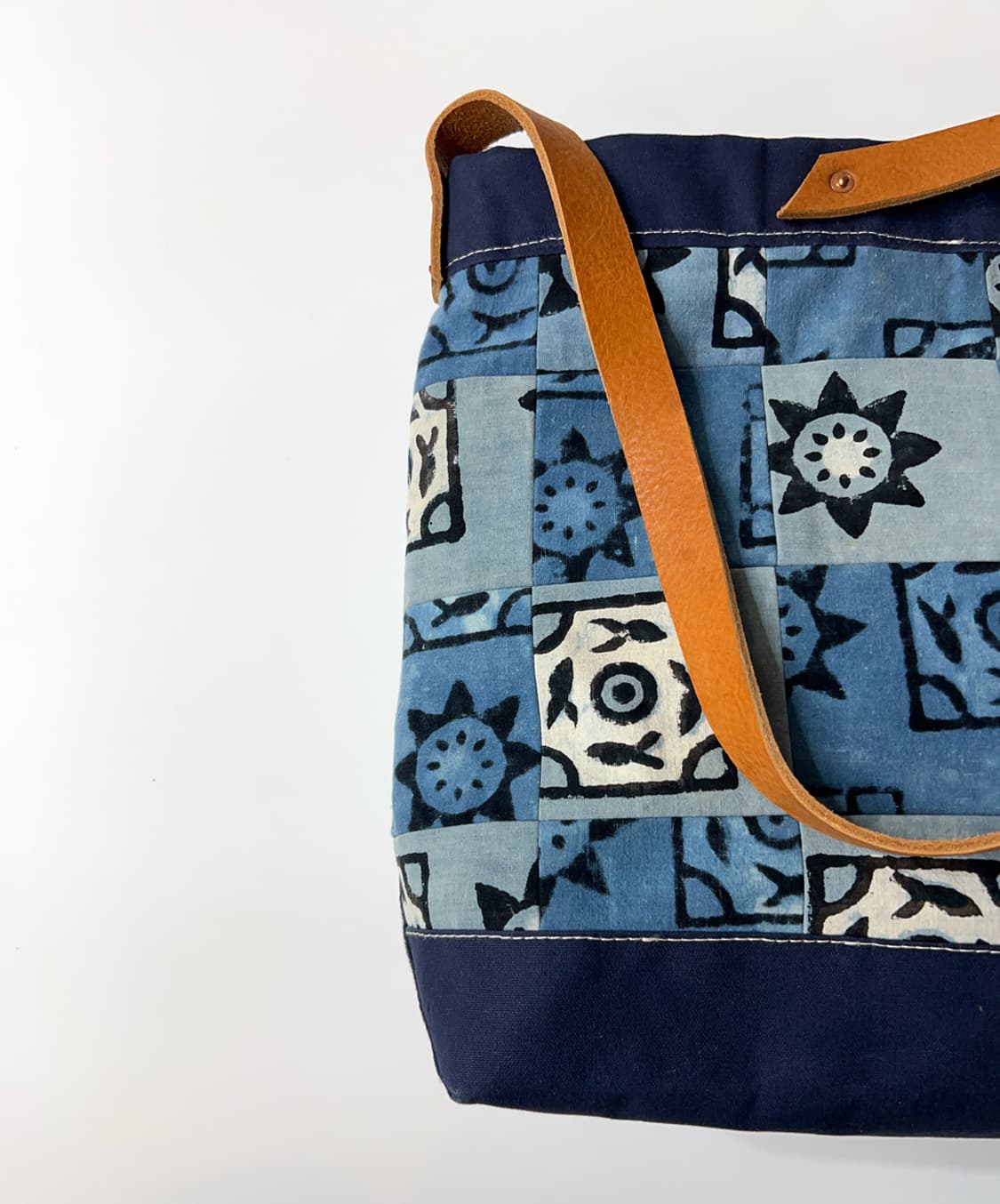 Patchwork Indigo 2way Market bag  상품이미지3