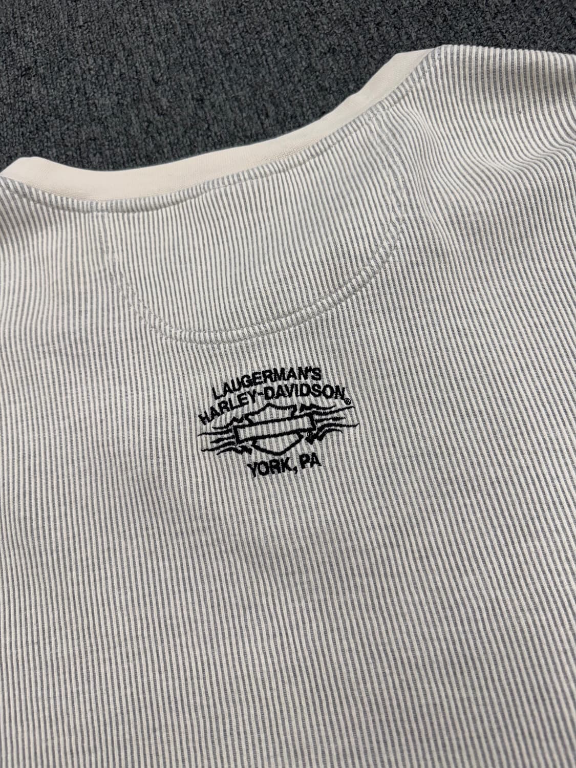 2XL)할리데이비슨 빈티지 자수 니트 헨리넥 롱슬리브 상품이미지8