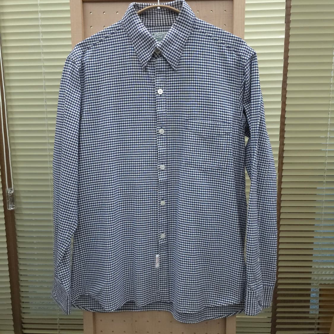 버거스 플러스 블루 깅엄 체크 셔츠(L) 상품이미지2
