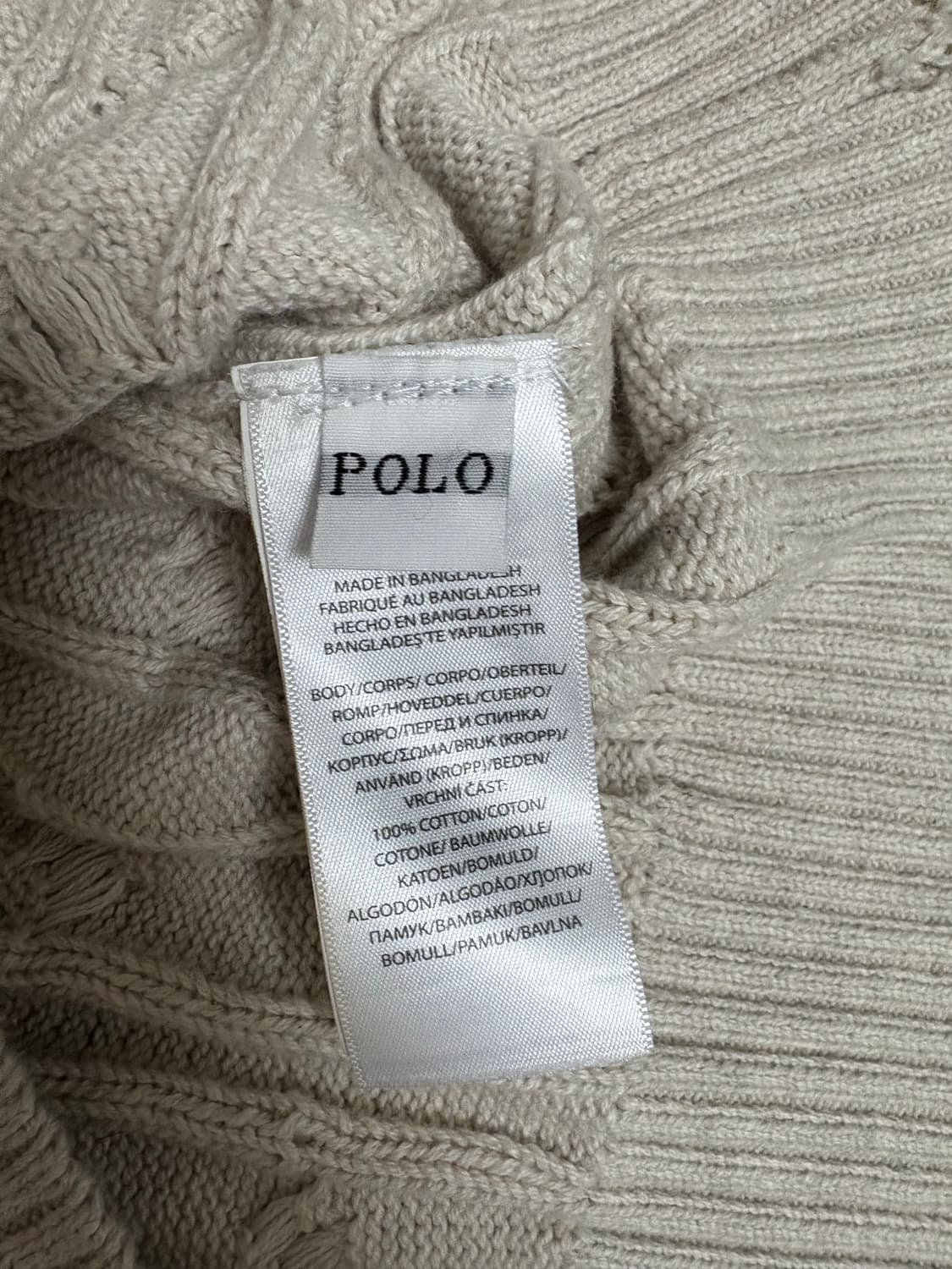 폴로 케이블 하프집업 우먼 M 상품이미지4