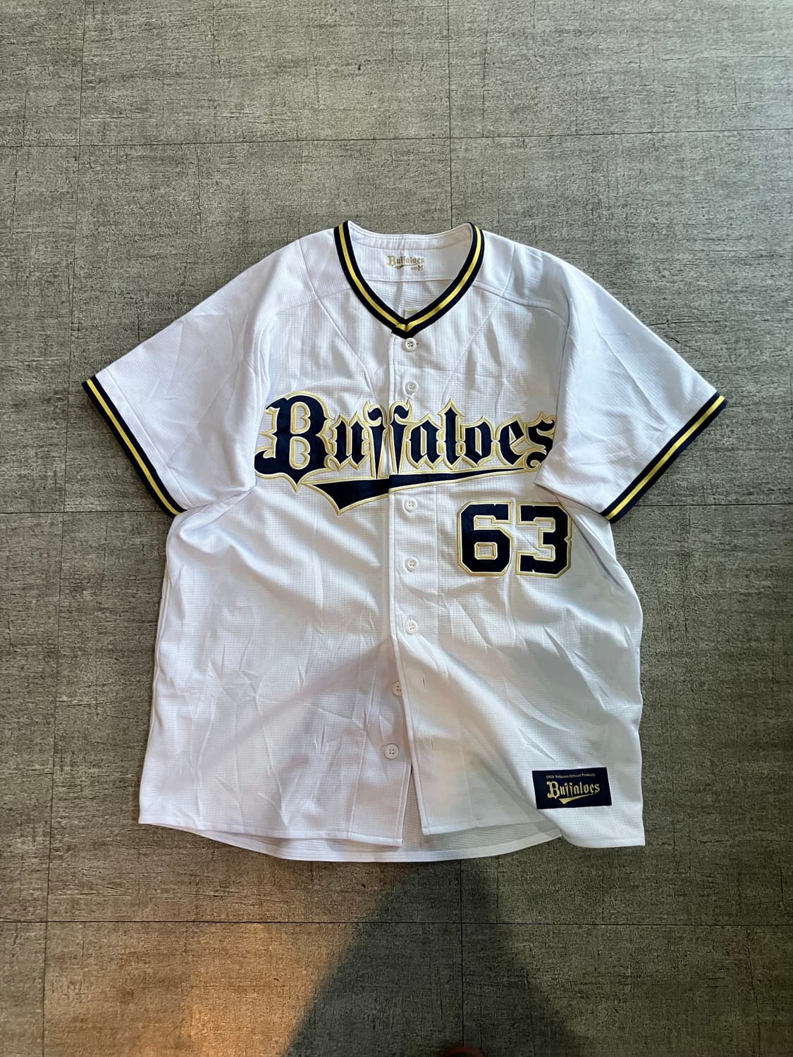 일본빈티지 Buiialoes 올드스쿨스트릿 유니폼야구 반팔티셔츠 상품이미지1