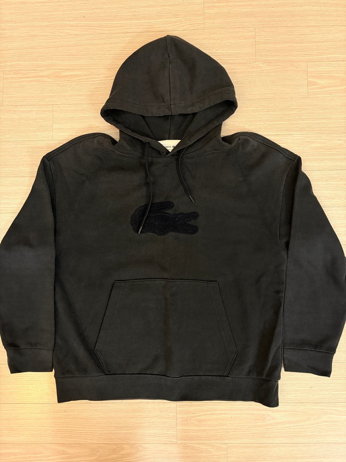 라코스테 후드티 워시드 블랙 xl 상품이미지4