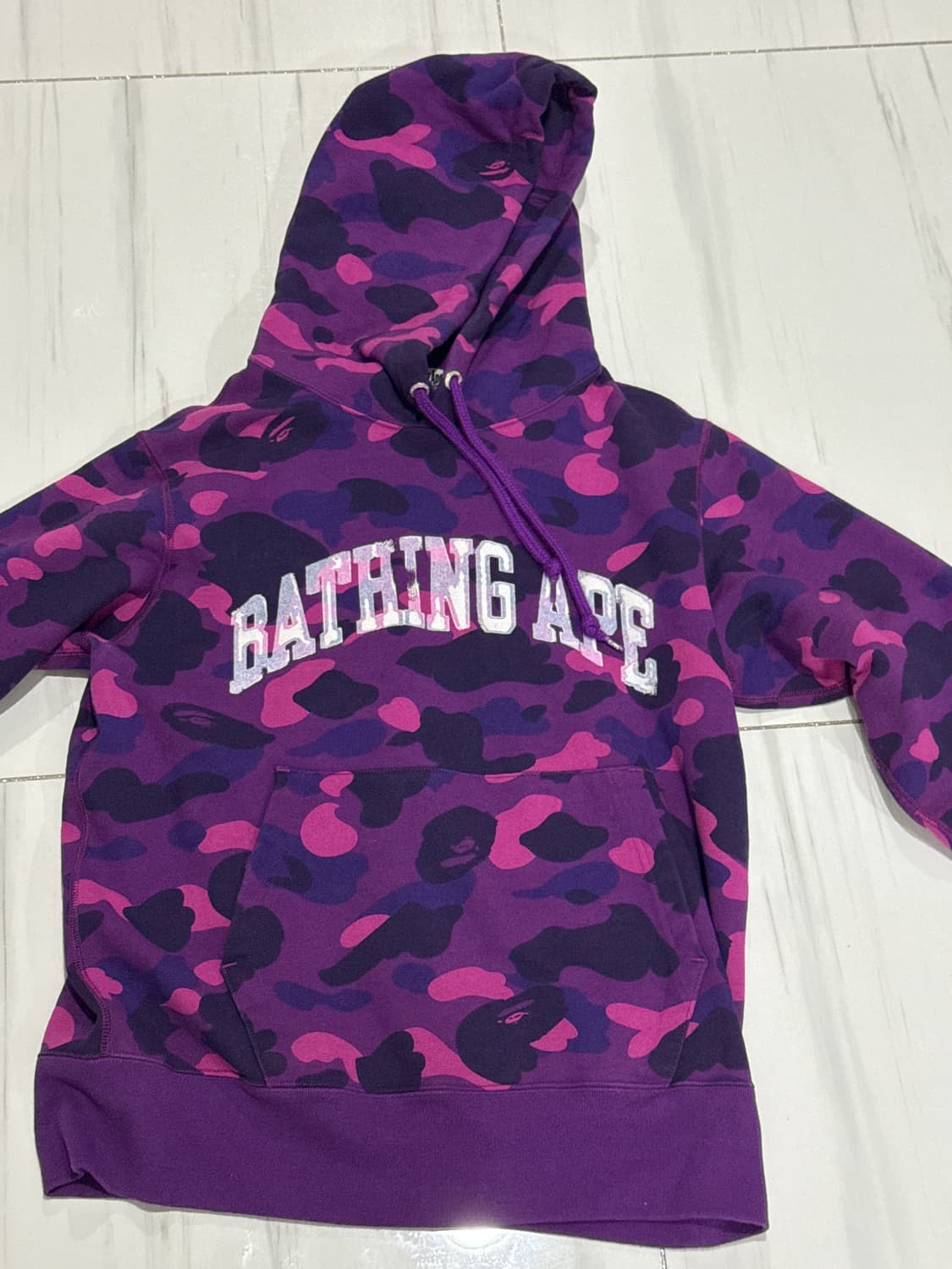 베이프 카모 퍼플 후드티 상품이미지1
