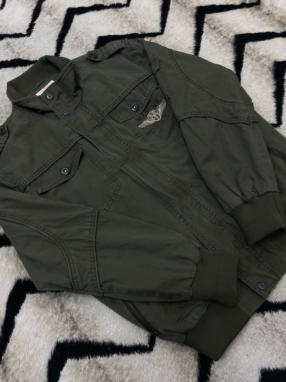 [2XL]Camp5 밀리터리 항공 야상자켓/카키 상품이미지3